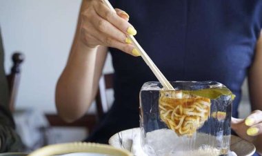 Ẩm thực Nhật Bản "mì nóng trong đá lạnh"