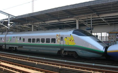 Super cute Pikachu train for Pokemon fans