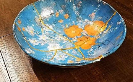 Spiritual beauty from Kintsukuroi art