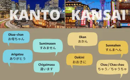 Các khác biệt ngôn ngữ thú vị giữa vùng Kanto và Kansai