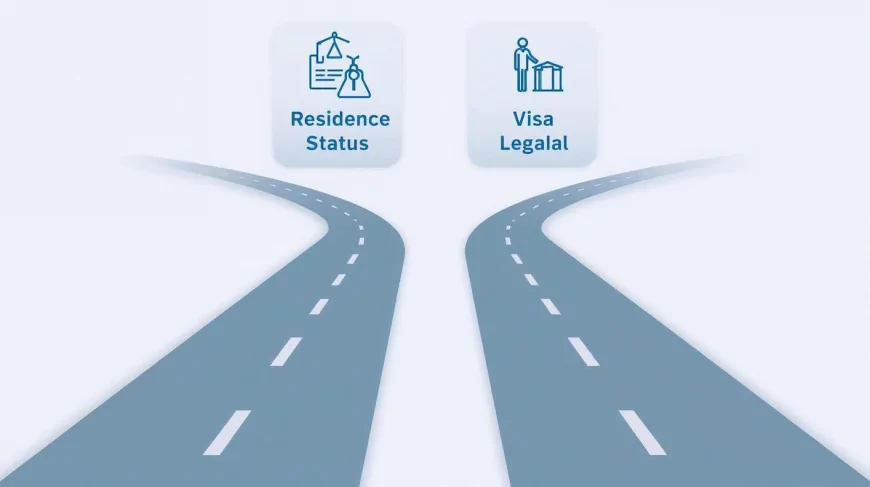 A clear explanation of the differences between residence status and visas